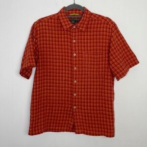𝅺VINTAGE plaid pumpkin spice blouse